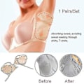 Miniatyrbild 1 av 5: 1 Pair Washable Deodorant Underarm Sweat Pads Shield Perspiration Abso Skin Color