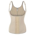 Miniatyrbillede 1 af 4: Dame Punching Shapewear Latex Støtte Bryst og Mavebælte Apricot 4XL