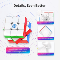 Miniatyrbilde 4 av 5: Gan11 M, 3x3 Magnetisk Speed Cube Stickerless Gans Magic Cube Stickerless Cube Frostet Overflate (primær Intern)