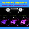 Miniatyrbild 4 av 4: Interior Car Lights, Led Car Lights Strip Under Dash Lighting Kit With Sound Active Function, Upgrade App Control 12v Multi-color Music 4pcs 48 Led