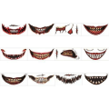 Pikkukuva 3 / 4: 1/12 kpl Halloween Pilailu Meikki Väliaikainen Tatuointi 12 piece set