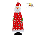 Miniatyrbild 1 av 4: Advent Calendar,christmas Advent Calendarwith 24 Days Pockets (red)