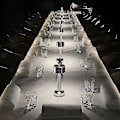 Miniatyrbild 2 av 4: Rechargeable Led Table Lamp Touch Sensor Desk Light Bedroom Restaurant Bar Decor Silver Dumbbell
