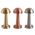Miniatyrbilde 4 av 5: Oppladbar LED Bordlampe Berøringssensor Skrivebordslampe Soverom Restaurant Bar Dekor Silver Mushroom