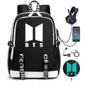Bts Backpack Usb Rechargeable Backpack Large Capacity Student School Bag Color1