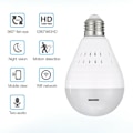 Miniatyrbild 2 av 5: 360 Degree Panoramic Wifi Ip Camera Light Bulb Fisheye Camera Home Security Lamp