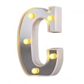Miniatyrbillede 2 af 5: LED Marquee Bogstav Lys 26 Alfabet Lysende Bogstaver Skilt Perfekt Til Natlys Bryllup Fødselsdagsfest Julelampe Hjemmebar Dekoration B09 C