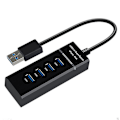 Miniatyrbild 1 av 5: 4-port Usb 3.0 Hub, Ultra-slim Data Usb Hub With 30cm Extended Cable