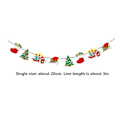 Miniatyrbild 3 av 5: 3/4/5 Pieces Christmas Banners Flags Paper Hanging Bunting Garl 4 5PCS