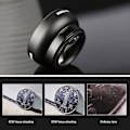 Miniatyrbild 2 av 5: 2 In 1 Universal 37mm 0.45x 49uv Wide Angle Macro Cell Phone Camera Lens Kit Golden