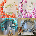 Miniatyrbillede 5 af 5: 60/80/100/150cm Ballonring Rund Stor Ballonbue Cirkel Ring Stativ Holder Ballonguirlande Baggrundsramme Søjle Bryllup 80CM