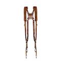 Miniatyrbilde 1 av 4: Kamerastropptilbehør Dobbel Kameraskulderstropp Sele Multikamera Utstyr Speilreflekskamera/speilrefleks Kamerastropp Dobbel Kameraskulderstropp Holder Hylster BROWN