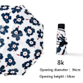 Miniatyrbillede 1 af 4: Mini Lomme 5 Foldbar Solskærm Solrig Paraply Regn Kvinder Solbeskyttelse Jeju garden 8k