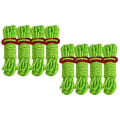 Miniatyrbild 3 av 4: 8pcs 8m Camping Reflective Tent Rope Tent Accessories Drawstring Wind Rope Buckle Outdoor Camping Tent Rope Set Blue