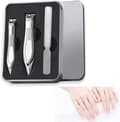 Nail Clippers, 2 Pack Nail Clipper Set Stainless Steel Nail Cutter