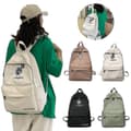 Rygsæk med høj kapacitet, ensfarvet, skole tasker til piger black