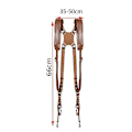 Miniatyrbild 2 av 4: Camera Strap Accessories For Two-cameras  Dual Shoulder Leather Harness  Multi Camera Gear For Dslr/slr Strap Dual Camera Strap Holder Holste BROWN