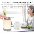 Miniatyrbild 5 av 5: Portable Bluetooth Speaker Dimmable Smart Touch Led Night Light(white)