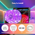 Miniatyrbild 4 av 5: Led Strip Light 15m Color Changing Music Sync Led Light Strip With Bluetooth App And Remote Control(eu)