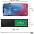Miniatyrbild 3 av 5: Open Closed Sign, Open Signs Privacy Slide Door Sign Indicator Silver-do not disturb sign