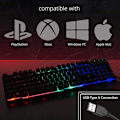 Miniatyrbild 4 av 5: Gaming Keyboard Usb Rgb Wired Rainbow Keyboard, Specially Designed For Gamers