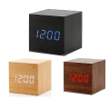 Miniatyrbild 2 av 3: Gingko Cube Led Click Clock Alarm Clock With Sound Activation (time, Date & Temperature) Various Colours A10