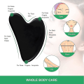 Miniatyrbilde 3 av 3: Fong Gua Sha Massasjeverktøy, Svart Obsidian Guasha Brett for Ansikt & Kropp, Naturlig Jade Stein Gua Sha Ansiktsverktøy, Ansikt
