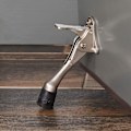 Miniatyrbilde 4 av 5: 2 stk. 10 cm sparkdørstopper, satengnikkel silver