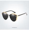 Lady's Polarized Sunglasses Set, 3pc Sunglasses Glasses Case Gift Box Xy187 Black