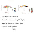 Miniatyrbillede 2 af 4: Mini Lomme 5 Foldbar Solskærm Solrig Paraply Regn Kvinder Solbeskyttelse Bali 8k