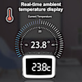 Miniatyrbild 2 av 2: Bt511 Wireless Bluetooth-compatible 5.0 Speaker Music Player Alarm Clock Makeup Mirror Red