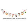 Miniatyrbild 3 av 5: 3/4/5 Pieces Christmas Banners Flags Paper Hanging Bunting Garl 3 4PCS