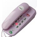 Miniatyrbild 1 av 2: Big Buttons Small Phone Corded Fixed Telephone With Pause And Redial Red