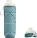 Collapsible Water Bottle Leak-proof Heat-resistant Travel Bottles 600ml Eucalyptus Green