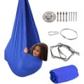Swing For Kids, Indoor Outdoor Adjustable Hammock For Children blue 100*280cm