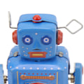 Miniatyrbillede 2 af 5: Urværks Trommeslående Robot Legetøj Blik Retro Håndlavet Tromme Optræksrobot til Børn Voksen Samling