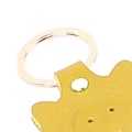 Miniatyrbild 3 av 5: 5-deligt DIY-kit för lädernyckelringar - Söta tecknade spargrisar i blank form för pyssel - Lysande gul läderarbetsutrustning 5 Sets Yellow