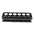 Miniatyrbillede 1 af 5: Akryl Vin Flaske Display Stativ - Slagfast Dekorativ Holder til Hjemmebar med 12-Hovedet Kombination Kop Holder (2x6) Black