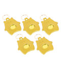 Miniatyrbild 4 av 5: 5-deligt DIY-kit för lädernyckelringar - Söta tecknade spargrisar i blank form för pyssel - Lysande gul läderarbetsutrustning 5 Sets Yellow