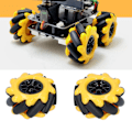 Pikkukuva 10 / 11: Mecanum-pyörät Älyrobottiautojen Tarvikkeet - Omni-suuntaiset DIY Leikkikalun Osien (48mm, 1 Pari)