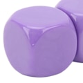 Pikkukuva 3 / 5: 6-osainen suuri pyöreäkulmainen vedenkestävä noppasetti - hapettumisenkestävä sileä pinta DIY-projekteihin - violetti Purple 6Pcs