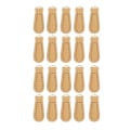 Miniatyrbild 1 av 6: 21-pack äkta läder blixtlåsdragare - Snygga mikrofiberläder ersättningsmärken för ryggsäckar och väskor i Claybank Gold Beige Gold 20pcs