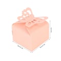 Miniatyrbillede 2 af 6: 50 stk. Dekorative Butterfly Slik Favoritæsker i Ensfarvede Farver til Fester, Bryllupper, Babyshower og Brudebrus Pink 50pcs