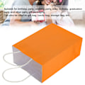Pikkukuva 5 / 5: 10 kpl Oranssit Kannettavat Kraft-Paperiset Lahjapussit Ostoksiin ja Syntymäpäiväjuhliin - 15 x 8 x 21cm Orange 10pcs