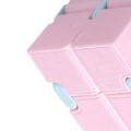 Pikkukuva 3 / 5: Nopeuspalapelin Macaron Värikäs Sormenpään Leikki Lapsille ja Aikuisten - Kannettava ja Joustava Koulutuskehitystyökalu Vaaleanpunaisena Pink