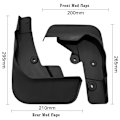 Miniatyrbild 3 av 5: Stänkskydd för Mazda CX5 CX-5 2022+ Facelift Svart Mud Flap Mudguard 4 ST/Set