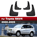 Miniatyrbild 1 av 5: För modell Toyota RAV4 2000 2001 2002 2003 2004 2005 Stänkskärmar 4st/set Skydd Stänklapp Stänkskydd Biltillbehör