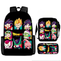 Miniatyrbild 1 av 2: Student Skolryggsäck med axelväskor Pennfodral - Dragon B-Ball Casual Daypack Lätta skolväskor för pojkar flickor
