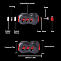 Miniatyrbilde 5 av 5: Kullfiber Fiskehjuls Håndtak Knapputskifting - Power Knob Grep i Svart og Rød Black Red