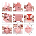 Miniatyrbillede 4 af 6: 50 stk. Dekorative Butterfly Slik Favoritæsker i Ensfarvede Farver til Fester, Bryllupper, Babyshower og Brudebrus Pink 50pcs